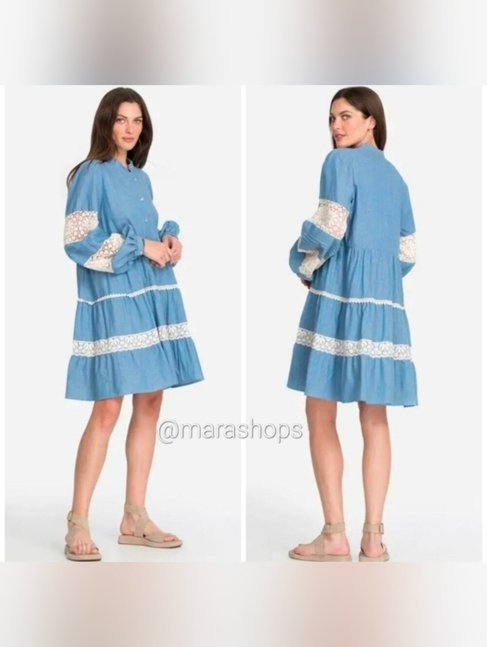 Johnny Was Laguna Pieced Mini Dress